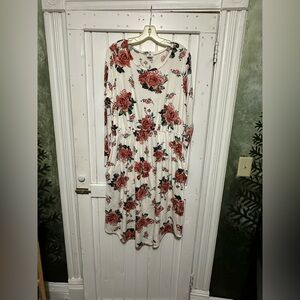 Jessakae White and Pink Floral Dress